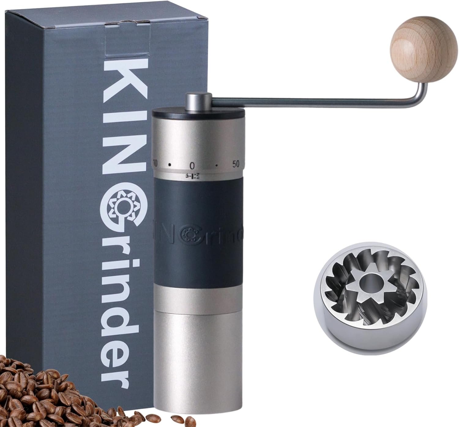 KINGrinder K6 : un moulin à café manuel précis pour espresso, filtre et méthodes douces