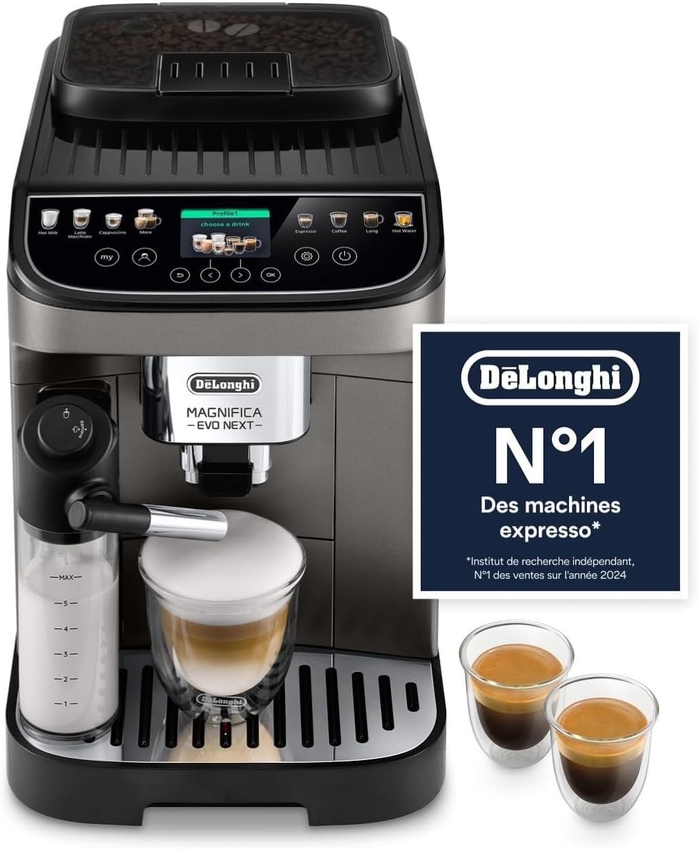 De'Longhi Magnifica Evo Next : notre avis sur cette machine à café automatique avec broyeur pour un coin café maison premium