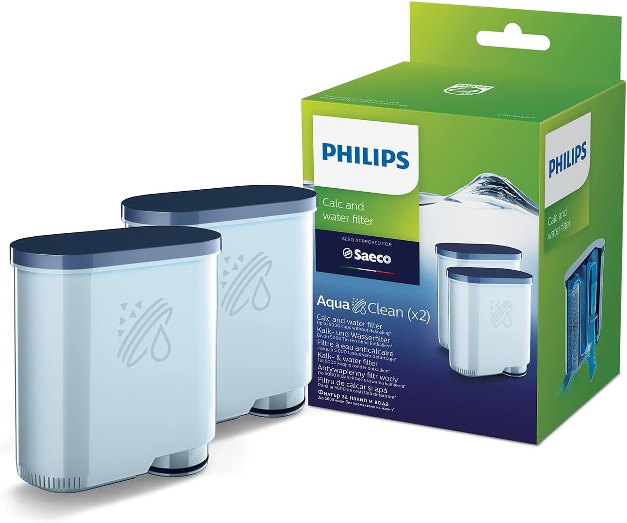 Philips Saeco AquaClean CA6903/10 : filtre à eau pour machines expresso automatiques
